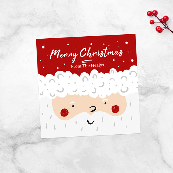 Personalised Christmas Cards - Father Christmas - Pack of 10