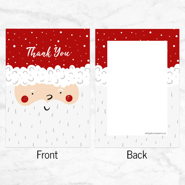 Christmas Thank You Cards - Father Christmas - Pack of 10