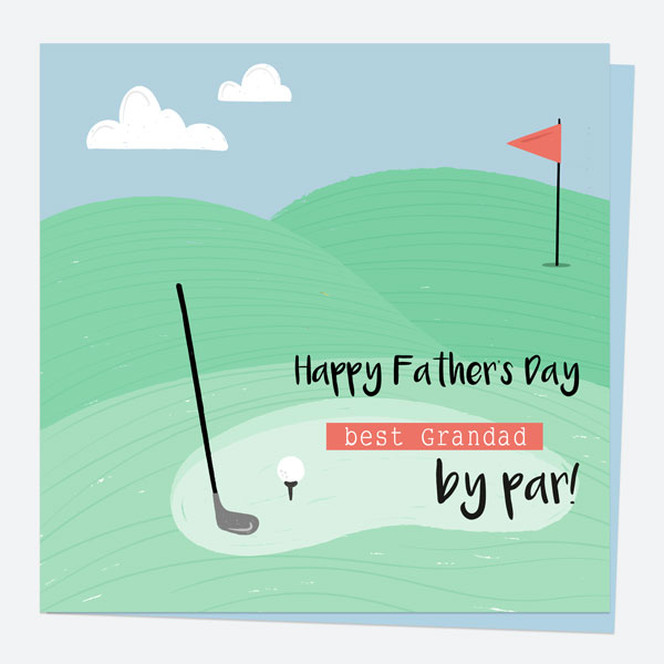 Father's Day Card - Golf - Best Grandad by Par