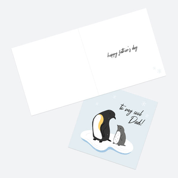Father's Day Card - Penguins - Cool Dad