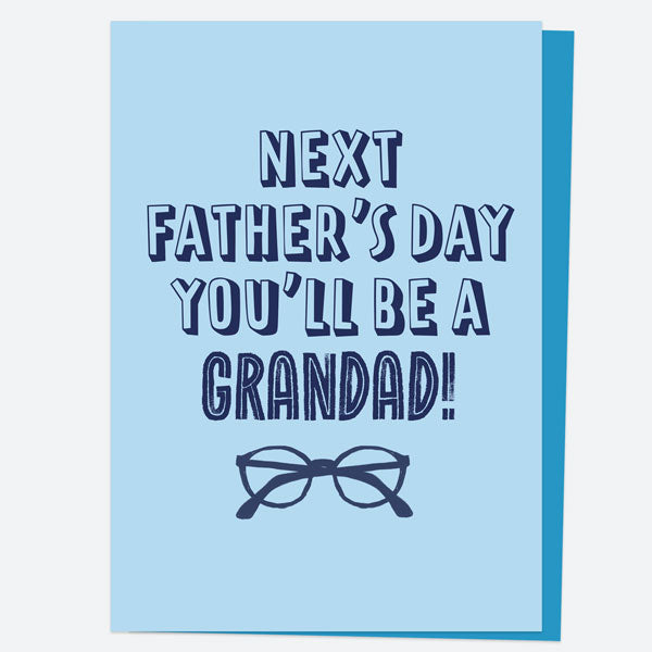 Father's Day - Block Typography - You'll Be A Grandad