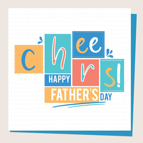 Father's Day Card - Typography Cheers!