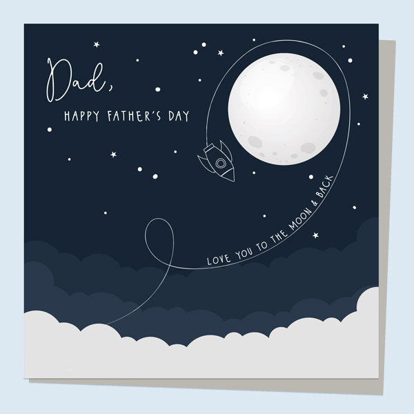 Father's Day Card - Love You To The Moon And Back