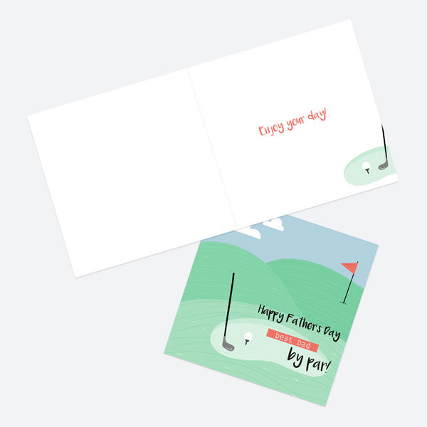 Father's Day Card - Golf - Best Dad by Par