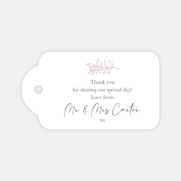 Monogram Floral Crest - Luxe Favour Tag