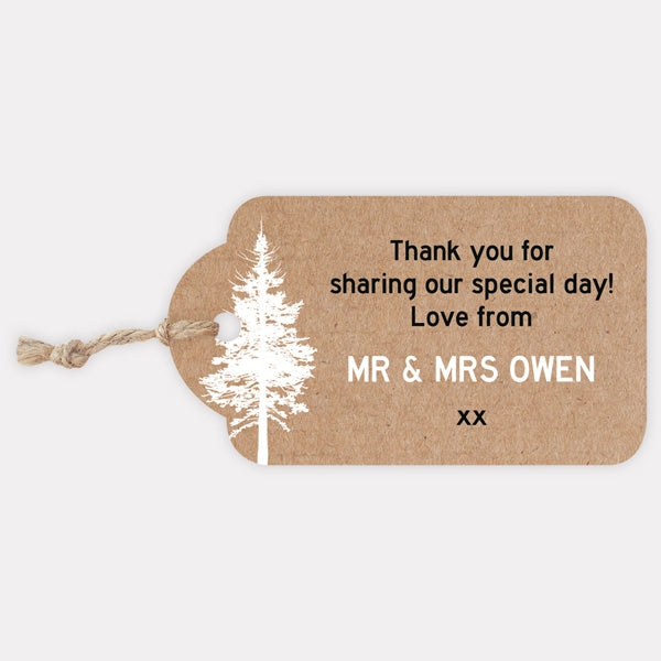 Rustic Woodland Deer - Favour Tag