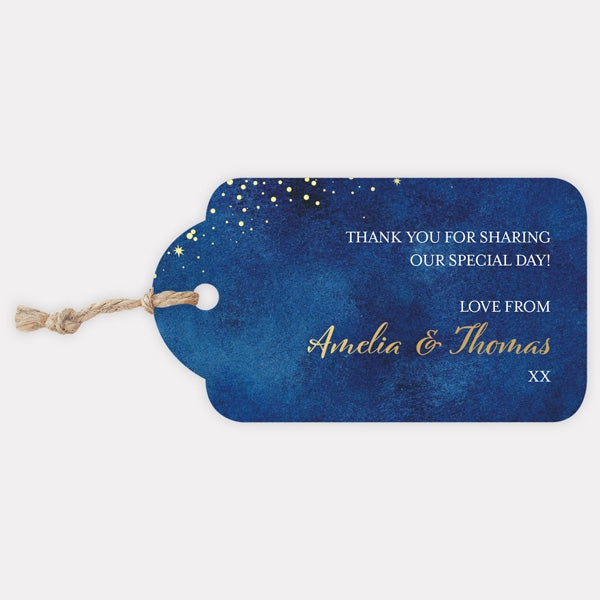 Starry Night - Foil Favour Tag