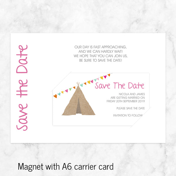 Festival Tipi - Save the Date Magnets