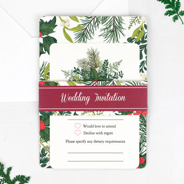 category header image Festive Winter Woodland - Boutique Wedding Invitation & RSVP