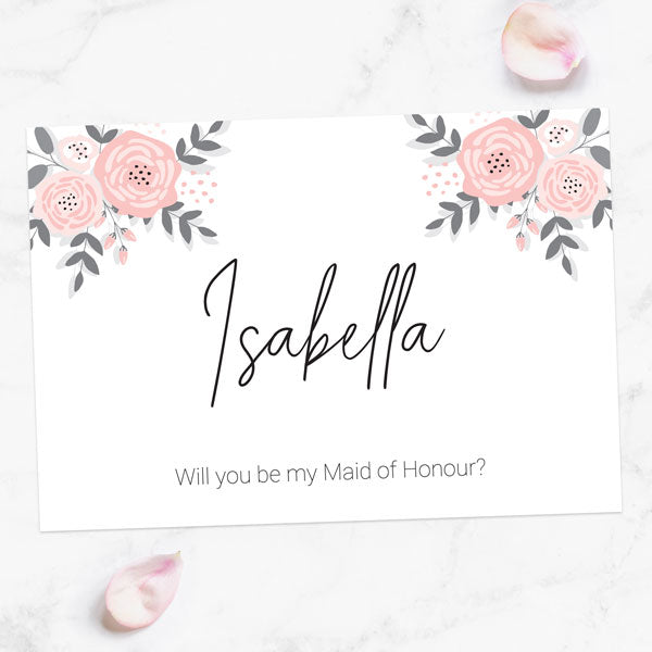 Will You Be My Maid of Honour? - Floral Corners