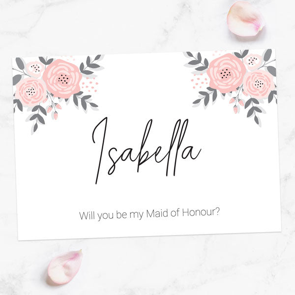 Will You Be My Maid of Honour? - Floral Corners