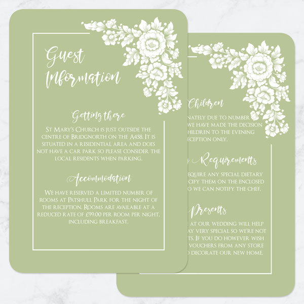 Flower Bouquet - Boutique Wedding Invitation & RSVP