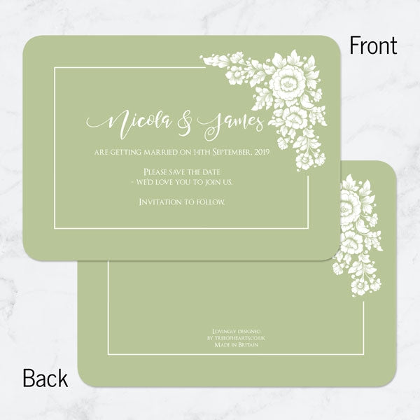 Flower Bouquet Save the Date Cards