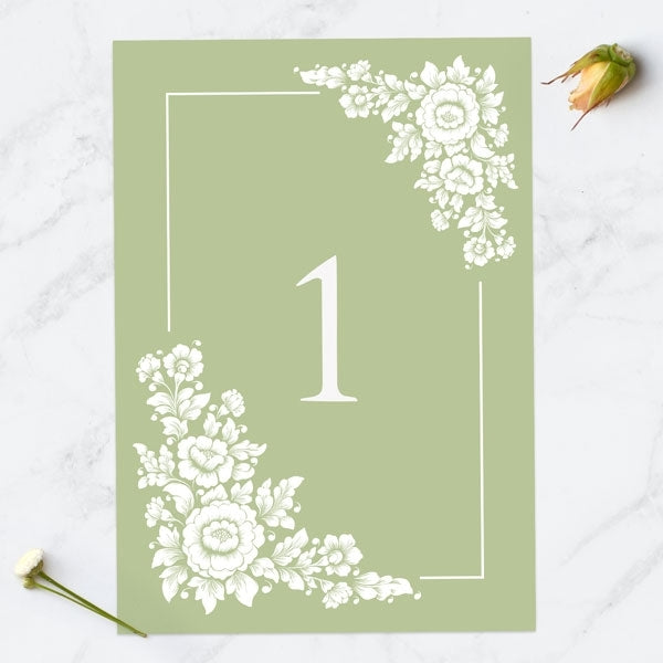 Flower Bouquet Table Name/Number