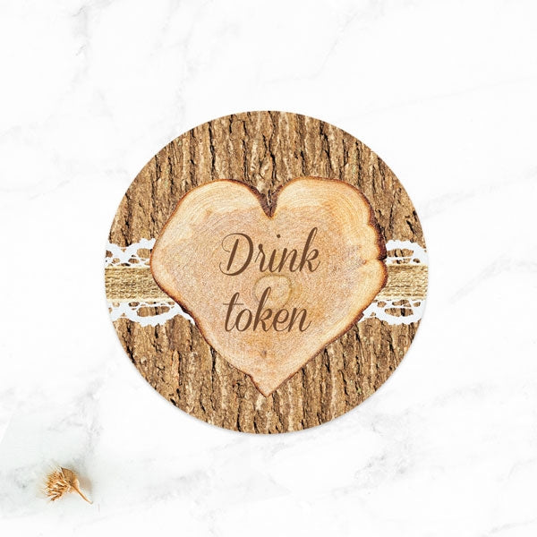 Forest Love - Drink Tokens - Pack of 30