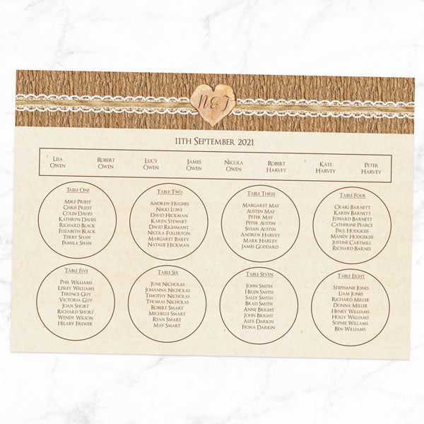 Forest Love Table Plan