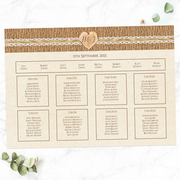Forest Love Table Plan