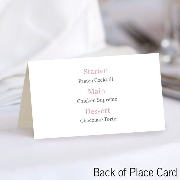 Formal Monogram Place Card