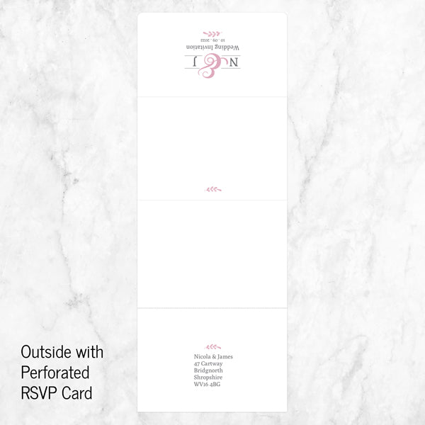 Formal Monogram Tri Fold Sample