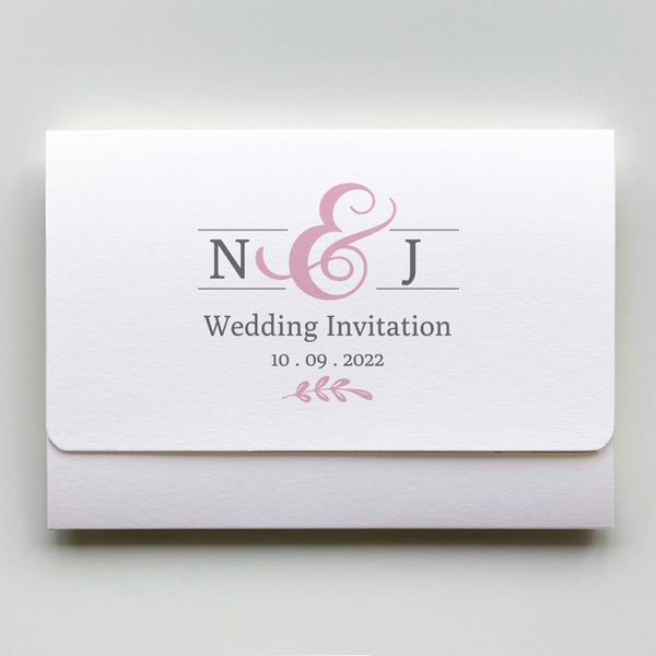 Formal Monogram Tri Fold Sample - Fast Delivery at Dotty About Paper