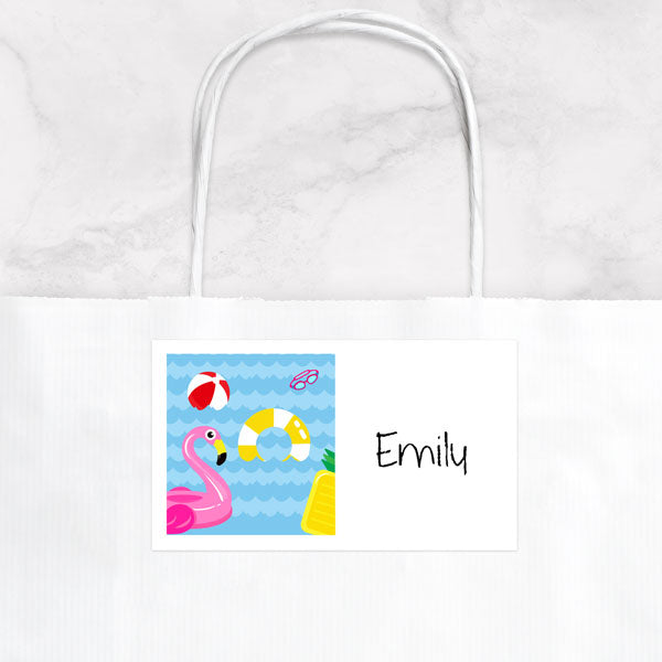 Fun Pool Party - Party Bag & Sticker - Pack of 10