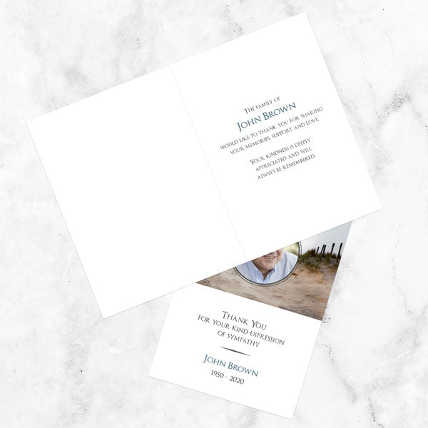 Funeral Thank You Cards - Sea View Path Photo