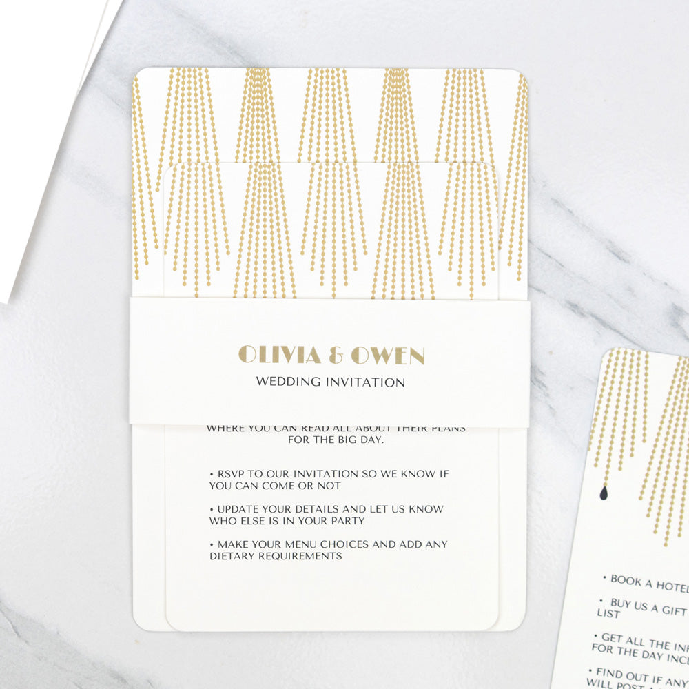 category header image Gatsby - Wedding Invitation & Information Card Suite