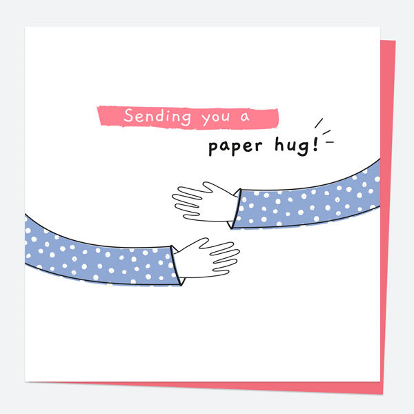 Thinking of You Card - Arms - Paper Hug