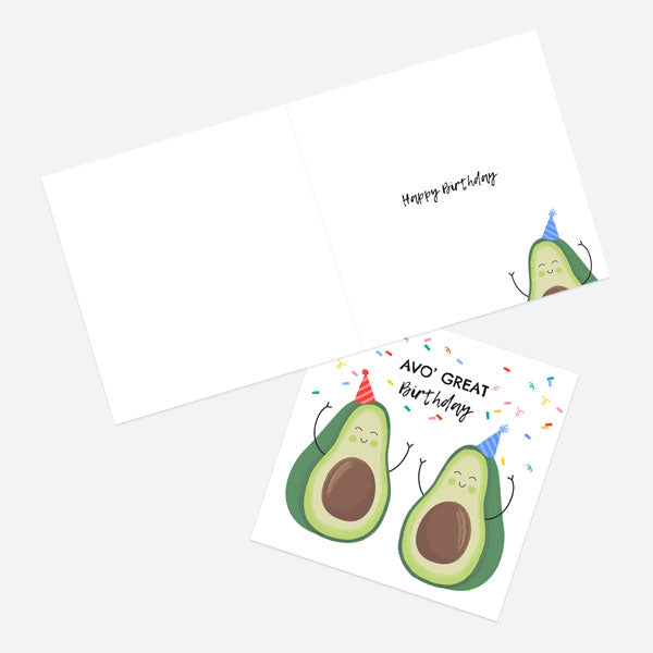 General Birthday Card - Avocado - Avo' Great Birthday