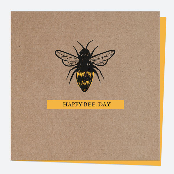 General Birthday Card - Bug Love - Bee - Happy Beeday