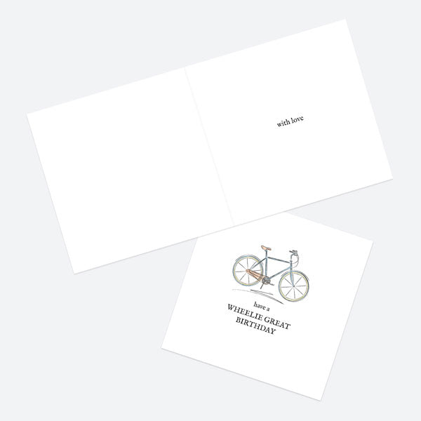 General Birthday Card - Cycling - Have A Wheelie Great Birthday