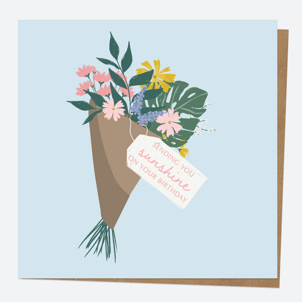 General Birthday Card - Summer Botanicals - Sunshine Bouquet