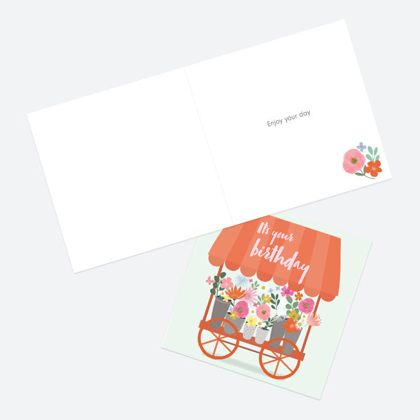 General Birthday Card - Beautiful Blooms - Cart - It's Your Birthday
