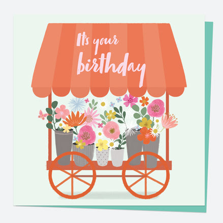 General Birthday Card - Beautiful Blooms - Cart - It's Your Birthday