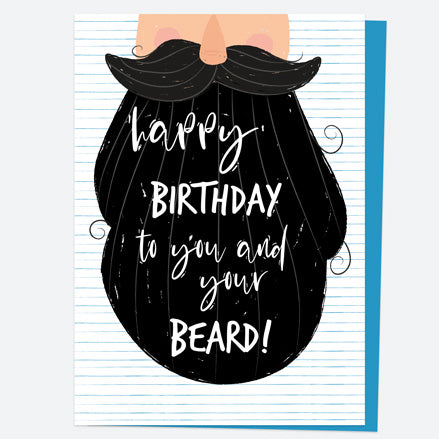 General Birthday Card - Black Beard