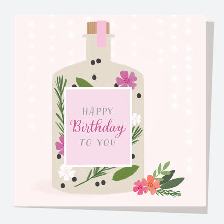 General Birthday Card - Drinks - Bottle