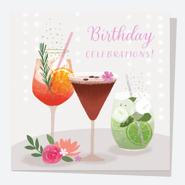 General Birthday Card - Drinks - Cocktails