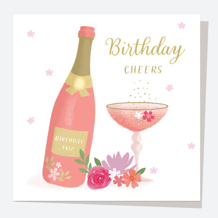 General Birthday Card - Drinks - Fizz Birthday