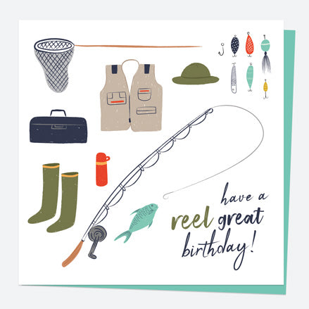 General Birthday Card - Fishing - Reel Great