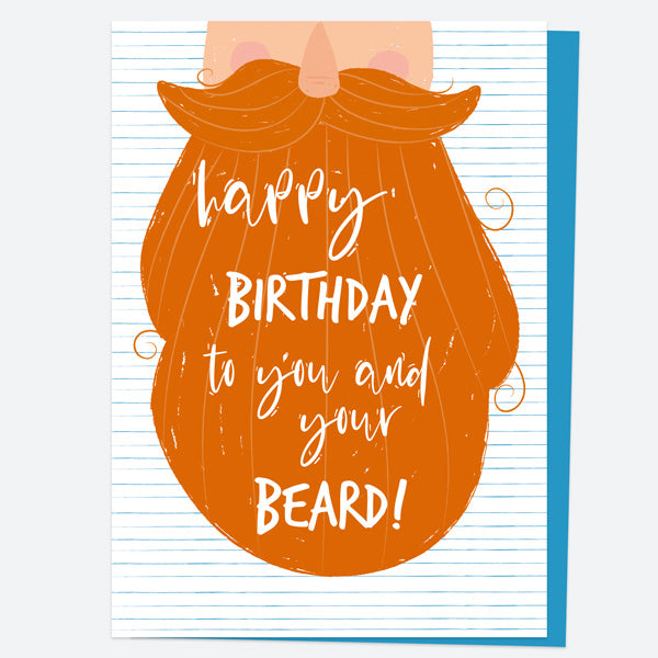 General Birthday Card - Ginger Beard
