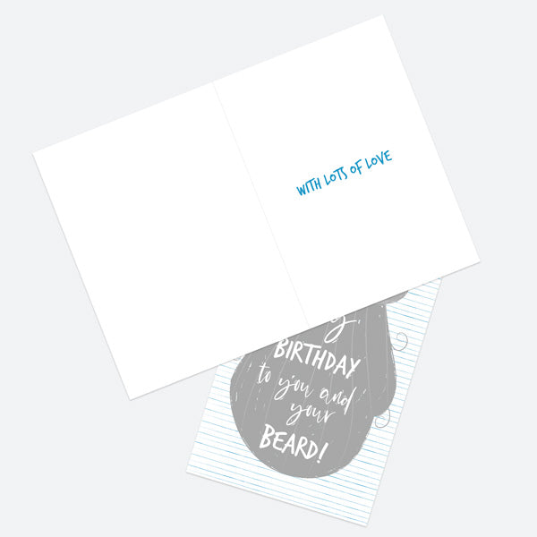 General Birthday Card - Grey Beard