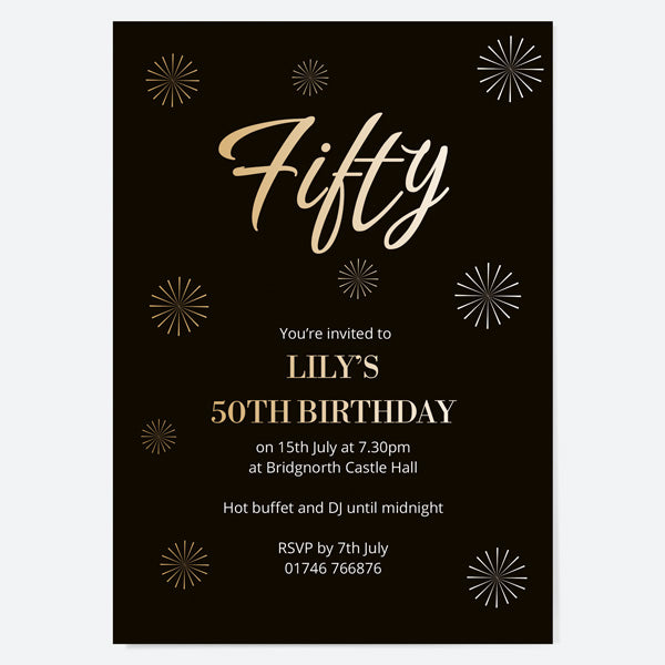 50th Script Event Invitation Scripts
