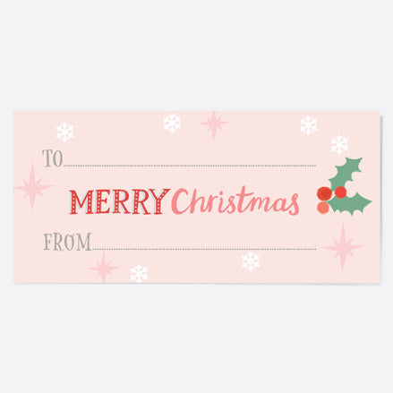 Homespun Typography - Gift Labels - Pack of 12