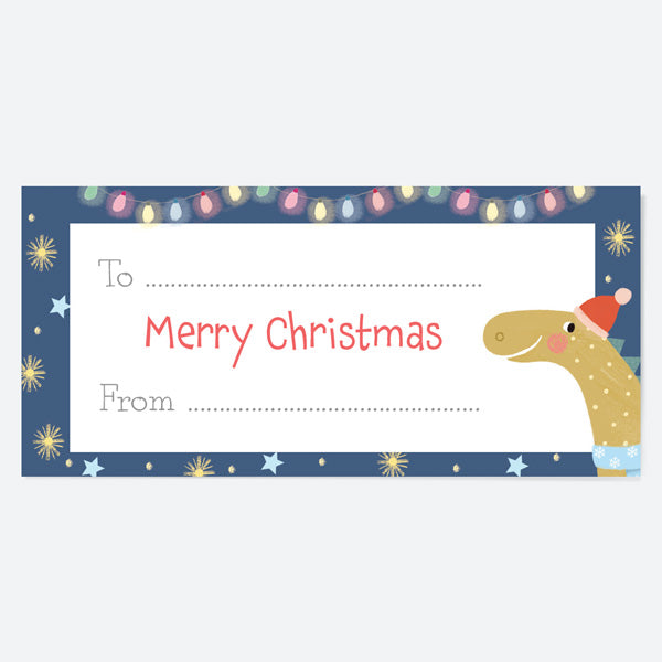 Jolly Dinosaur - Gift Labels - Pack of 12