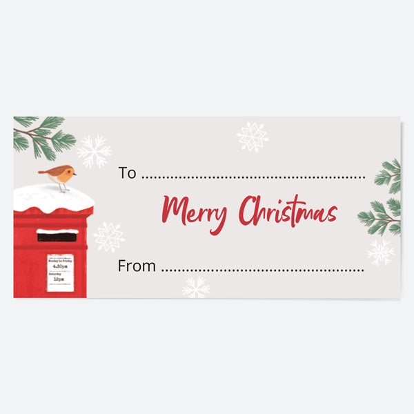 Postbox & Robin - Special Delivery - Gift Labels - Pack of 12