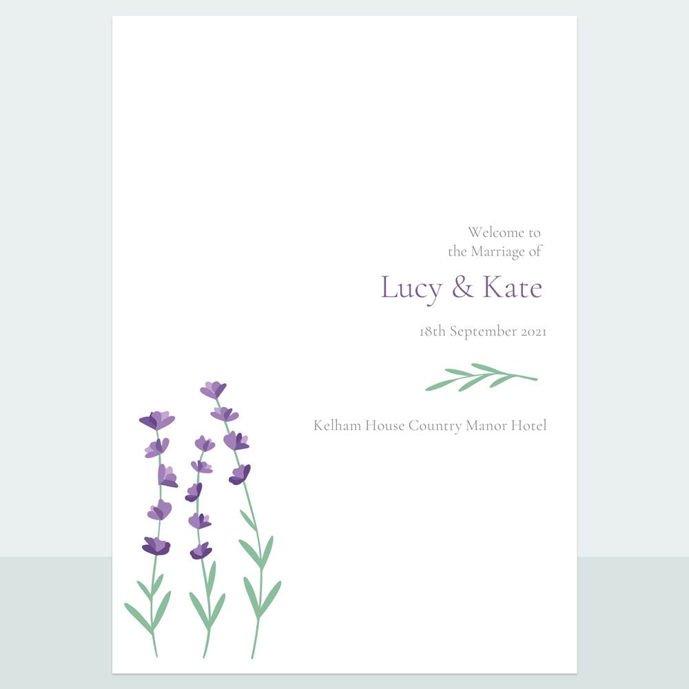 Lavender Field - Iridescent Order Of Service