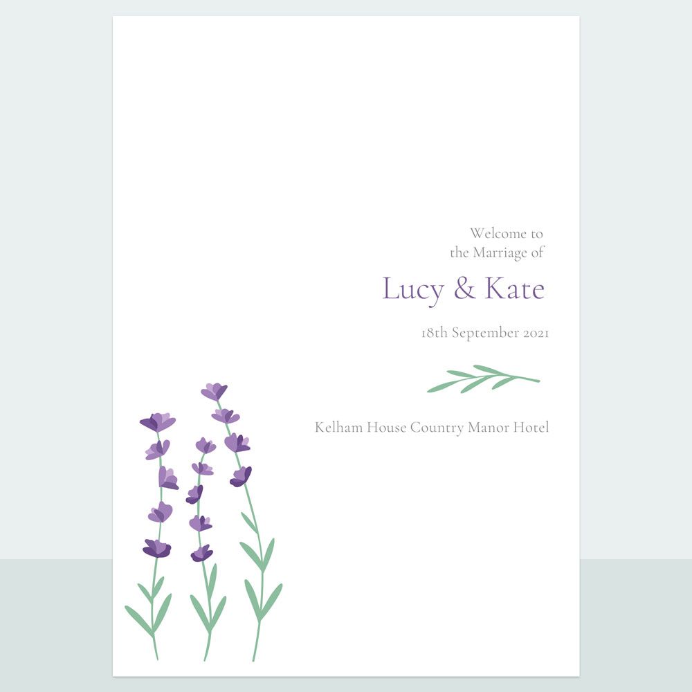 Lavender Field - Iridescent Order Of Service