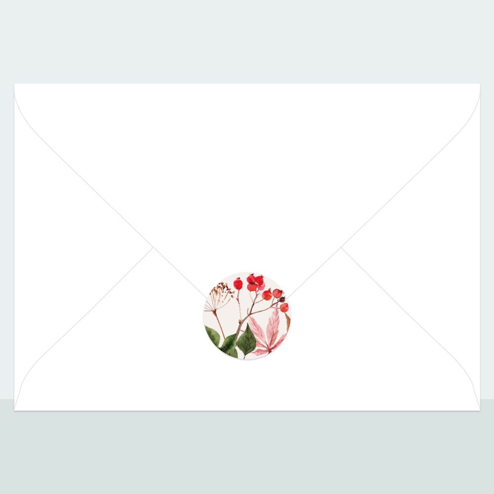 Autumn Leaves - Envelope Seal - Pack of 70
