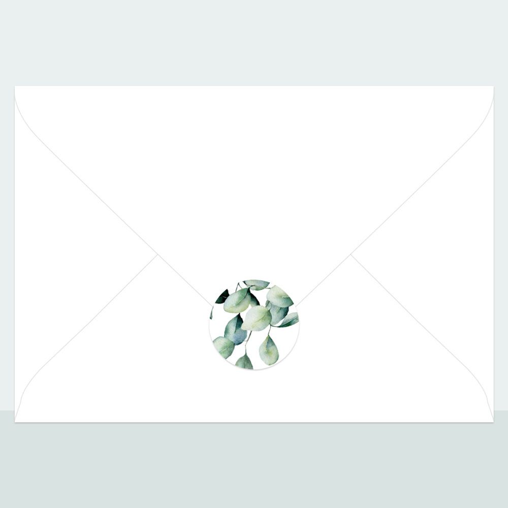 Eucalyptus - Envelope Seal - Pack of 70