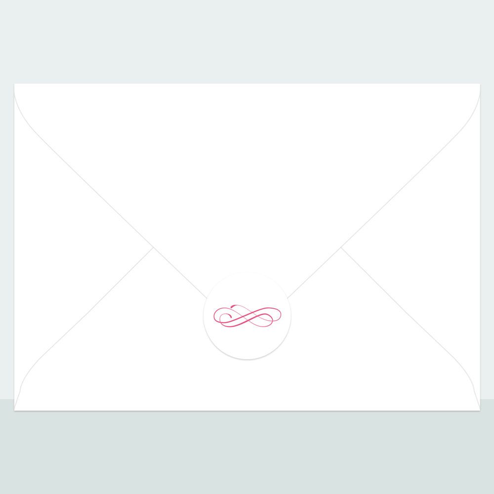 Formal Typography Bespoke - Envelope Seal - Pack of 70